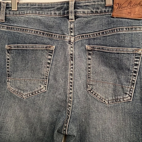 Woolrich Mid Rise Straight Leg Blue Wash Jeans Size 12 - Picture 7 of 8